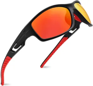 MAXJULI Polarized Sports Sunglasses for Men Women Tr90 Frame for Running Fishing Baseball Driving MJ8013