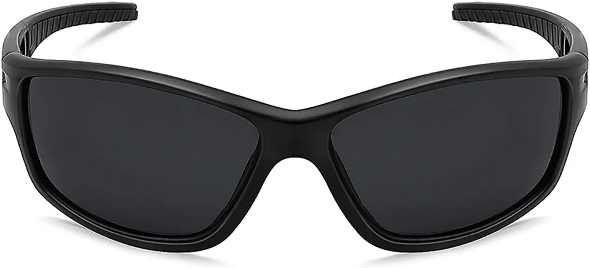 MAXJULI Polarized Sports Sunglasses for Men Women Tr90 Frame for Running Fishing Baseball Driving MJ8013