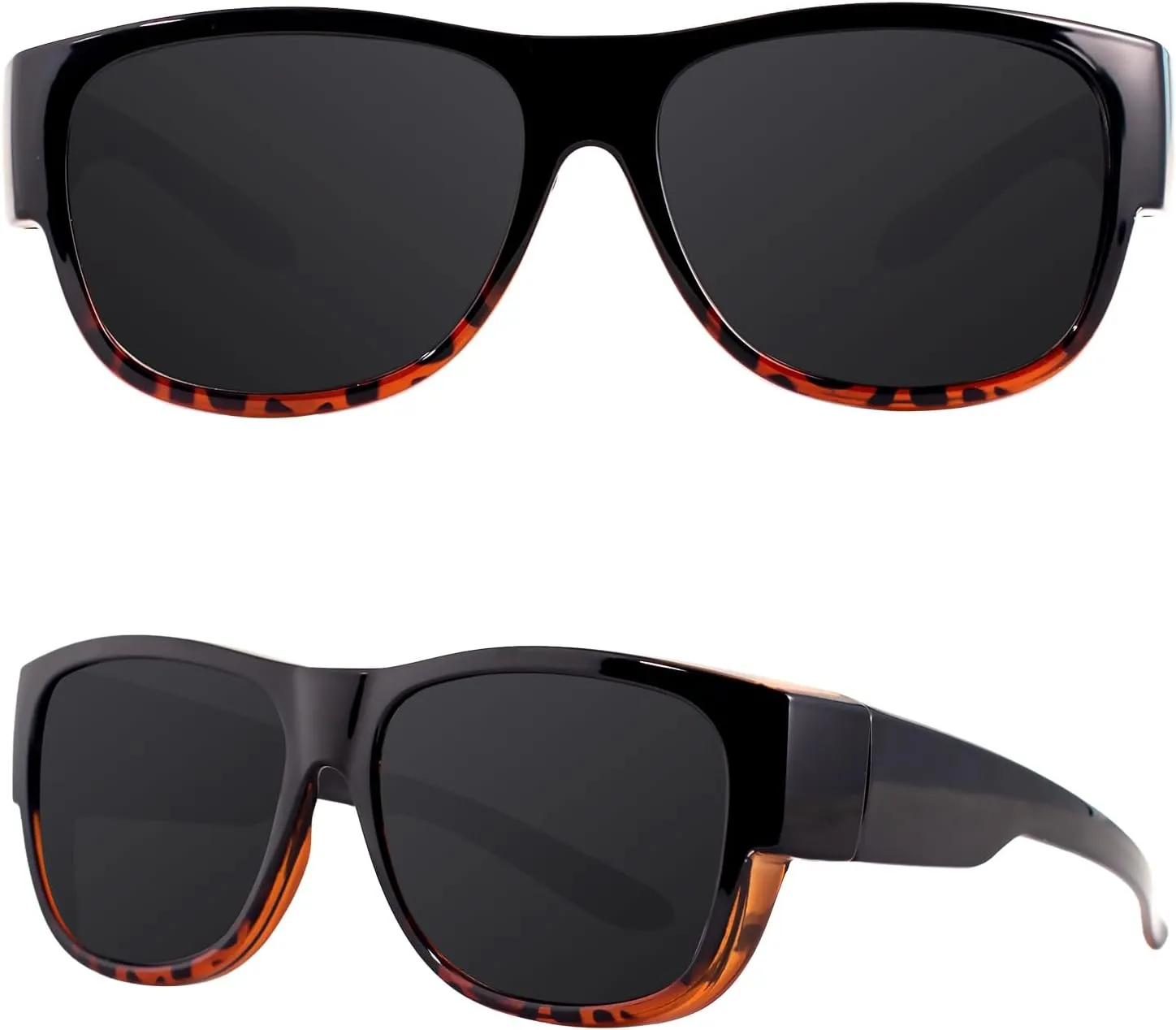 MAXJULI Sunglasses Fit Over Glasses for Men Women Polarized Wraparound Sunglasses 8238