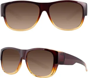 MAXJULI Sunglasses Fit Over Glasses for Men Women Polarized Wraparound Sunglasses 8238