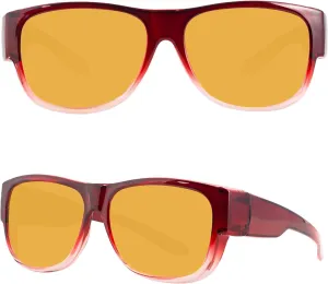 MAXJULI Sunglasses Fit Over Glasses for Men Women Polarized Wraparound Sunglasses 8238