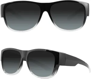 MAXJULI Sunglasses Fit Over Glasses for Men Women Polarized Wraparound Sunglasses 8238