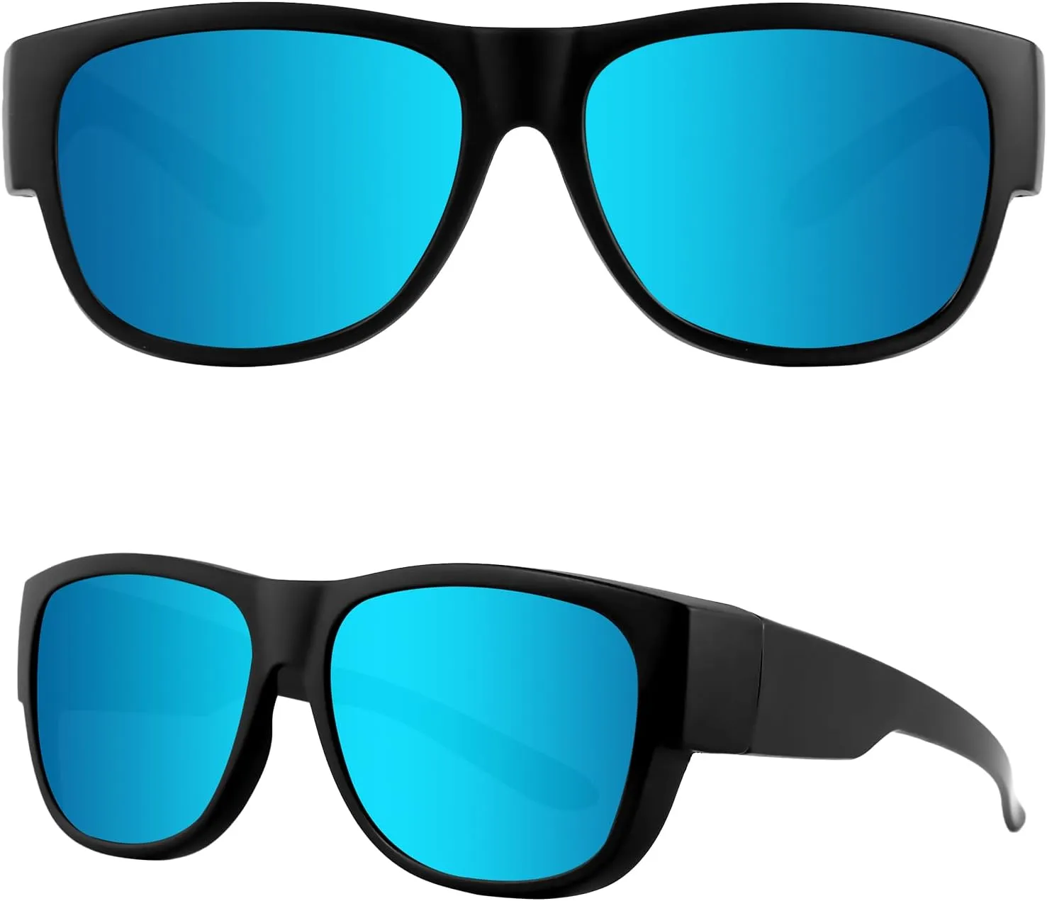 MAXJULI Sunglasses Fit Over Glasses for Men Women Polarized Wraparound Sunglasses 8238