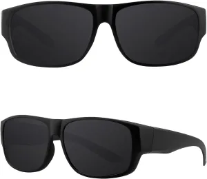 MAXJULI Sunglasses Fit Over Glasses for Men Women Polarized Wraparound Sunglasses 8239