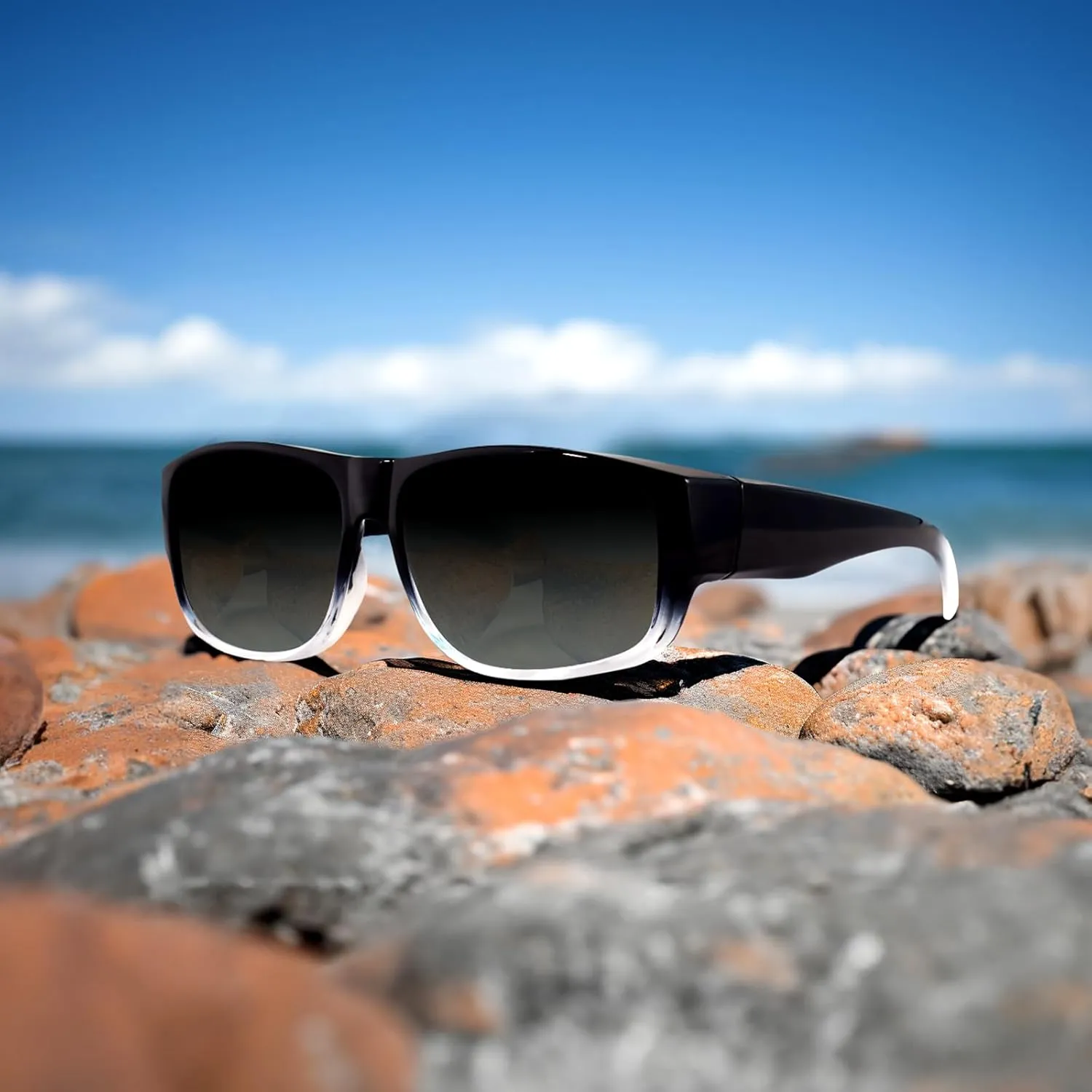 MAXJULI Sunglasses Fit Over Glasses for Men Women Polarized Wraparound Sunglasses 8239