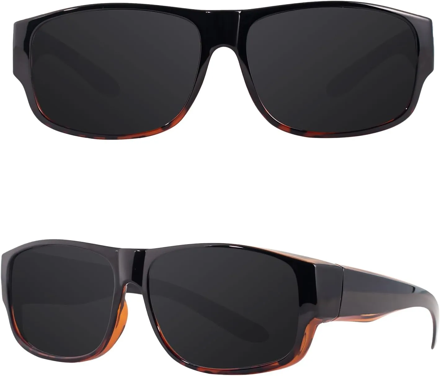 MAXJULI Sunglasses Fit Over Glasses for Men Women Polarized Wraparound Sunglasses 8239
