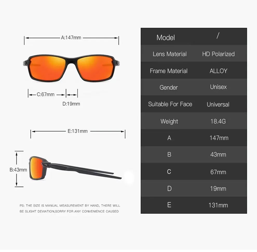 Men And Women Dazzle Colour Glasses Polarized Sunglasses Sports Sunglasses Elastic Paint Motorcycle Running Fishing Travel