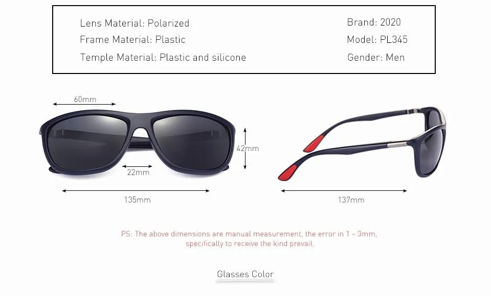 Men and Women Fashion Design Polarized Driving Travel Unisex Sunglasses