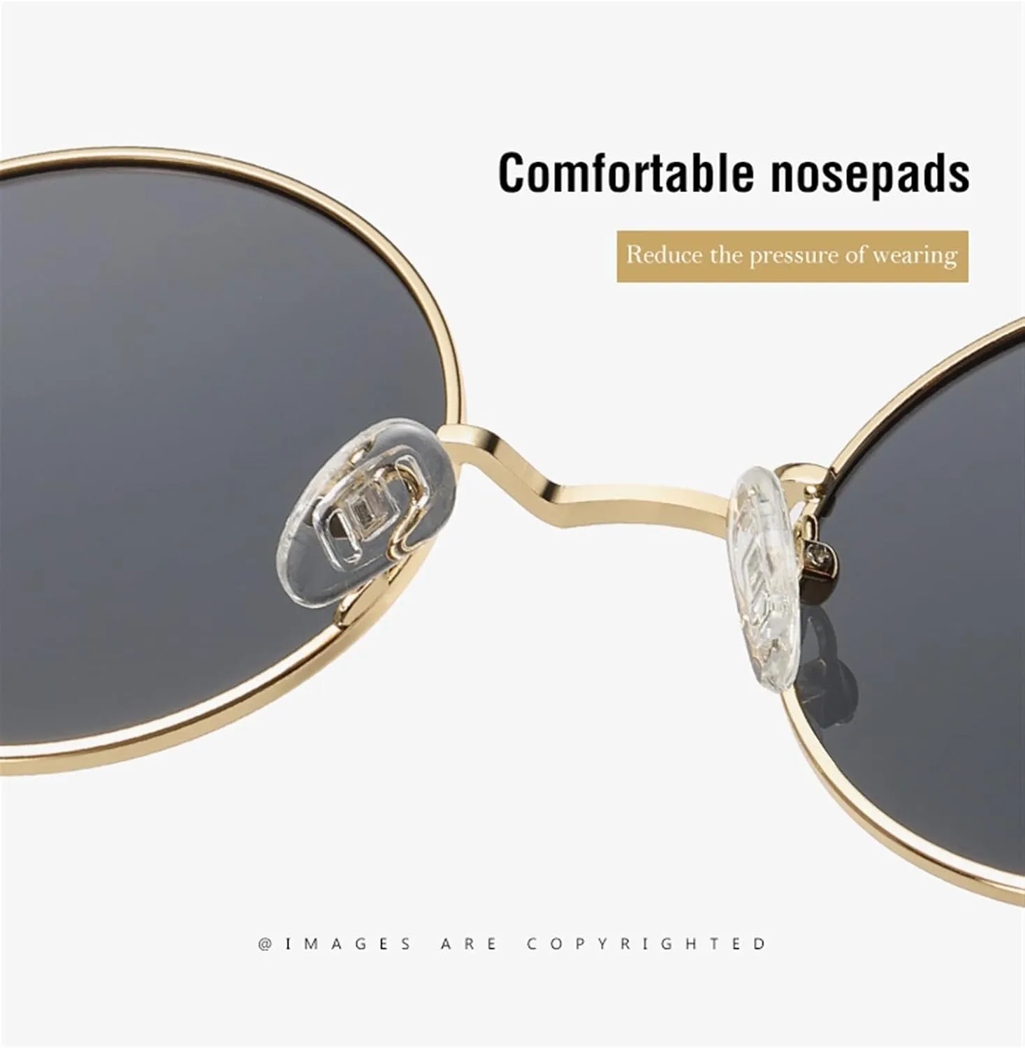 Men and Women Polarized Retro Round Frame Sunglasses Outdoor Sunshade Driving (Color : F, Size : Medium)