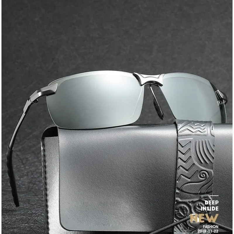Men&#39;s Photochromic Polarized Sunglasses Men Driving Chameleon Glasses Male Change Color Sun Glasses Fishing Day Night Vision UV