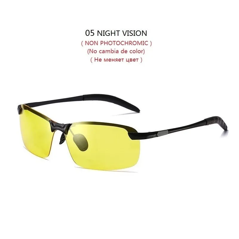 Men&#39;s Photochromic Polarized Sunglasses Men Driving Chameleon Glasses Male Change Color Sun Glasses Fishing Day Night Vision UV
