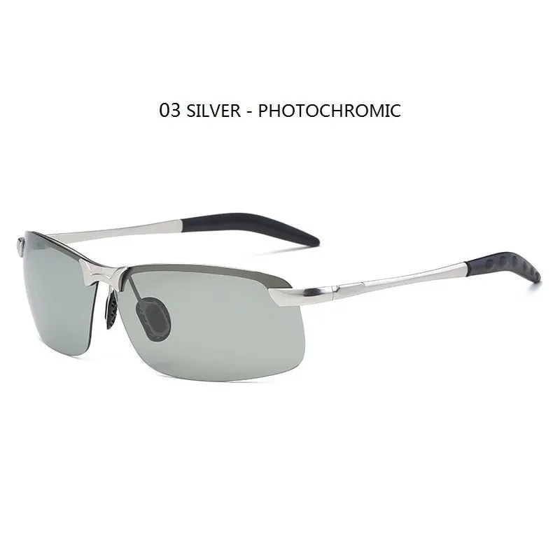 Men&#39;s Photochromic Polarized Sunglasses Men Driving Chameleon Glasses Male Change Color Sun Glasses Fishing Day Night Vision UV