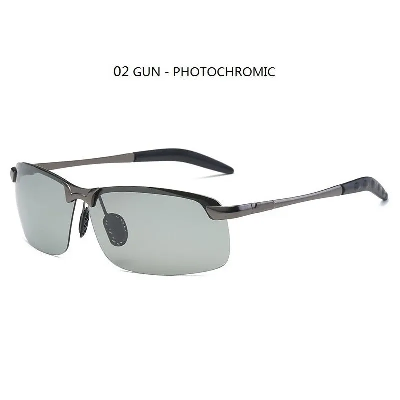 Men&#39;s Photochromic Polarized Sunglasses Men Driving Chameleon Glasses Male Change Color Sun Glasses Fishing Day Night Vision UV