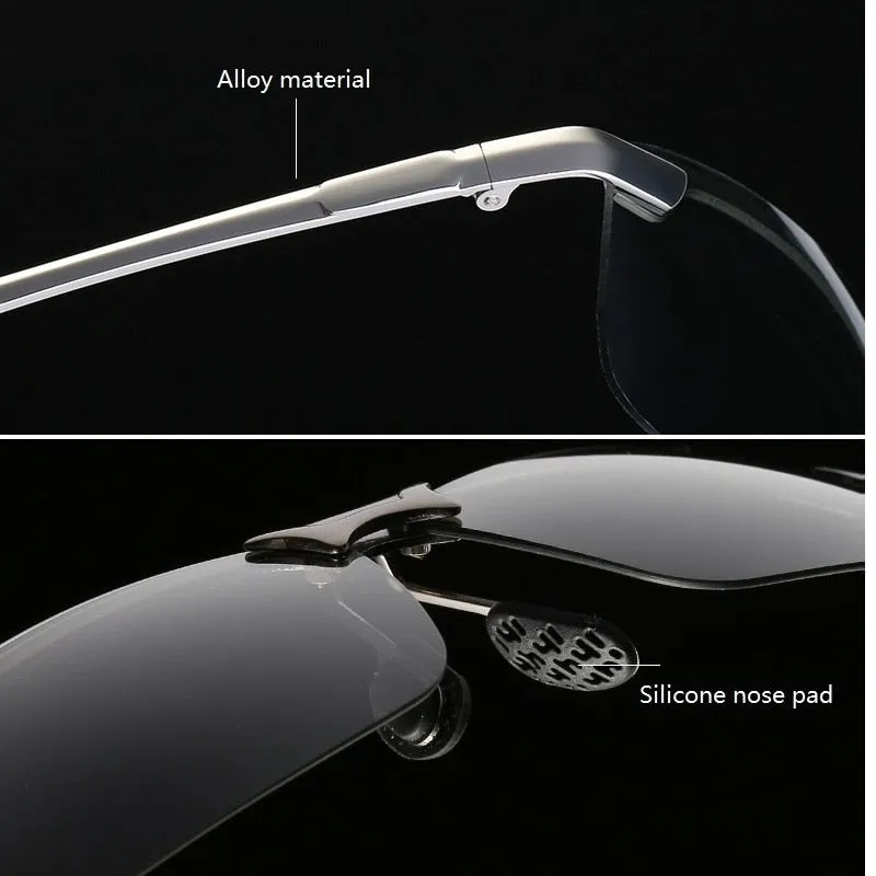 Men&#39;s Photochromic Polarized Sunglasses Men Driving Chameleon Glasses Male Change Color Sun Glasses Fishing Day Night Vision UV