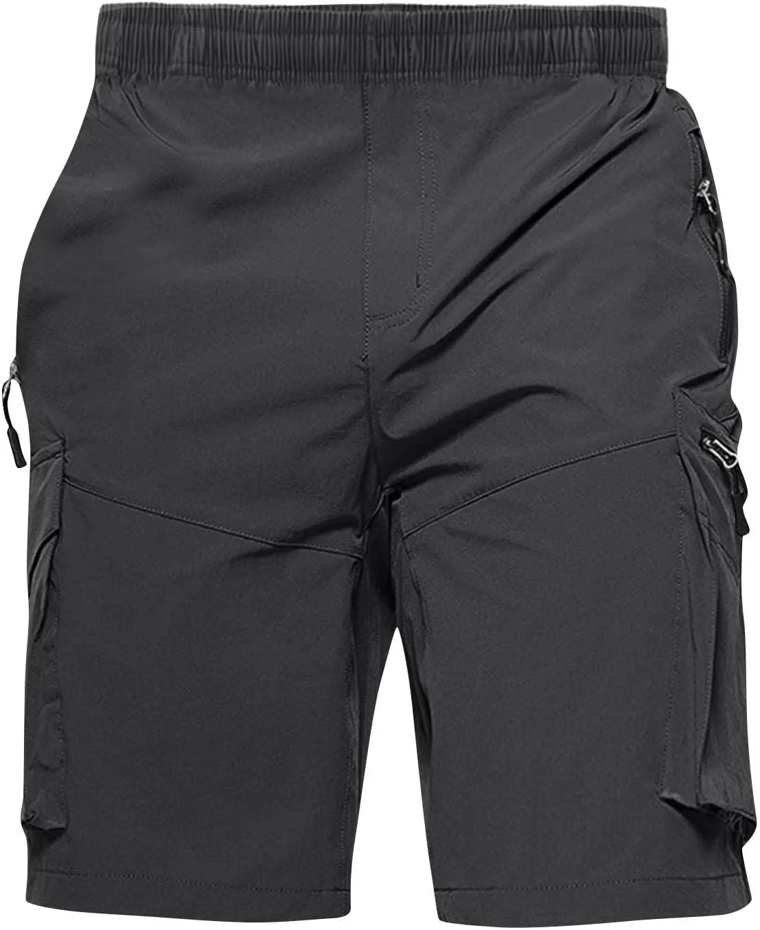 Men's Cargo Shorts Hiking Shorts with Multi Zipper Pockets Camping Tactical Shorts for Men Lightweight Bottoms