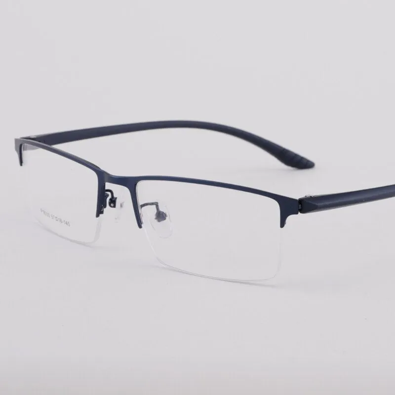 Men's Half Rim Titanium Frame Eyeglasses 9035