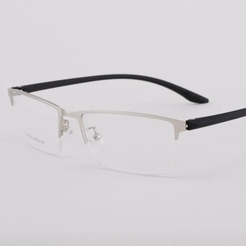 Men's Half Rim Titanium Frame Eyeglasses 9035