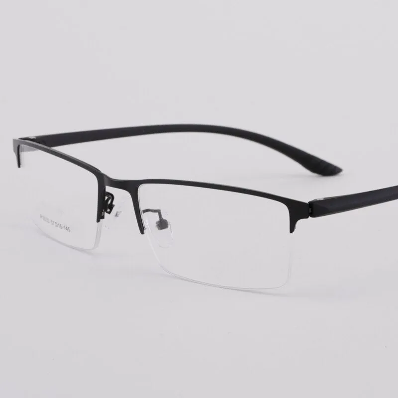 Men's Half Rim Titanium Frame Eyeglasses 9035