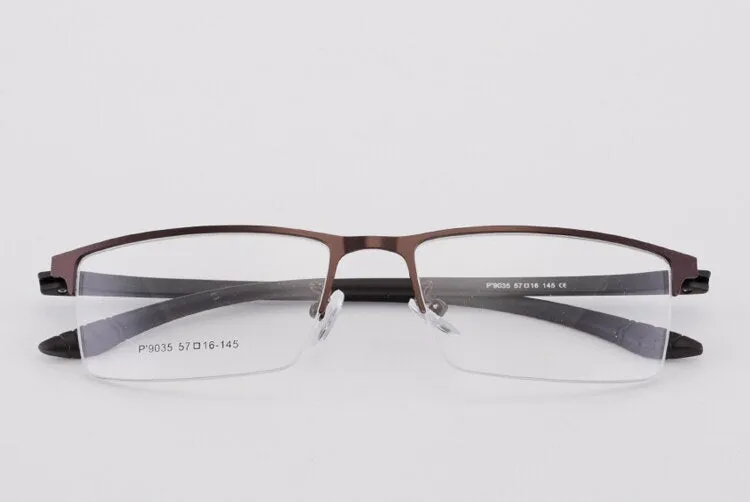Men's Half Rim Titanium Frame Eyeglasses 9035