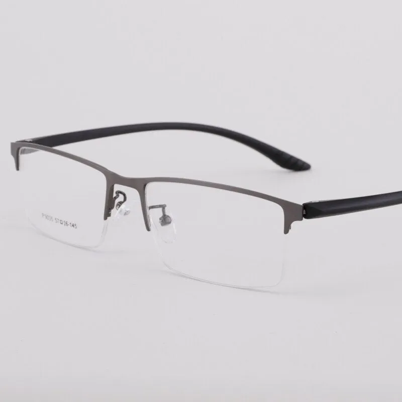 Men's Half Rim Titanium Frame Eyeglasses 9035