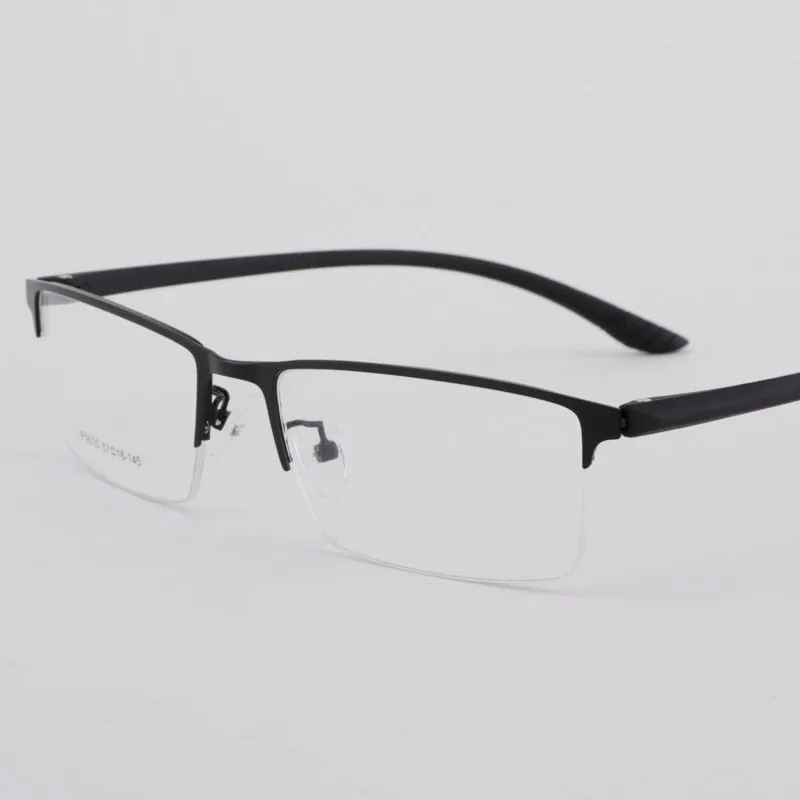 Men's Half Rim Titanium Frame Eyeglasses 9035