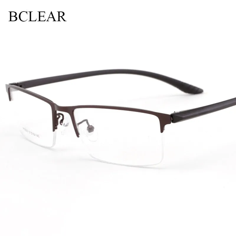 Men's Half Rim Titanium Frame Eyeglasses 9035
