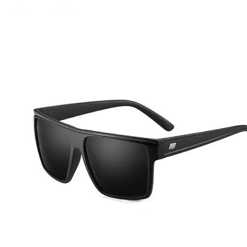 Men's Polarized Classic Retro Sunglasses - Black,Brown