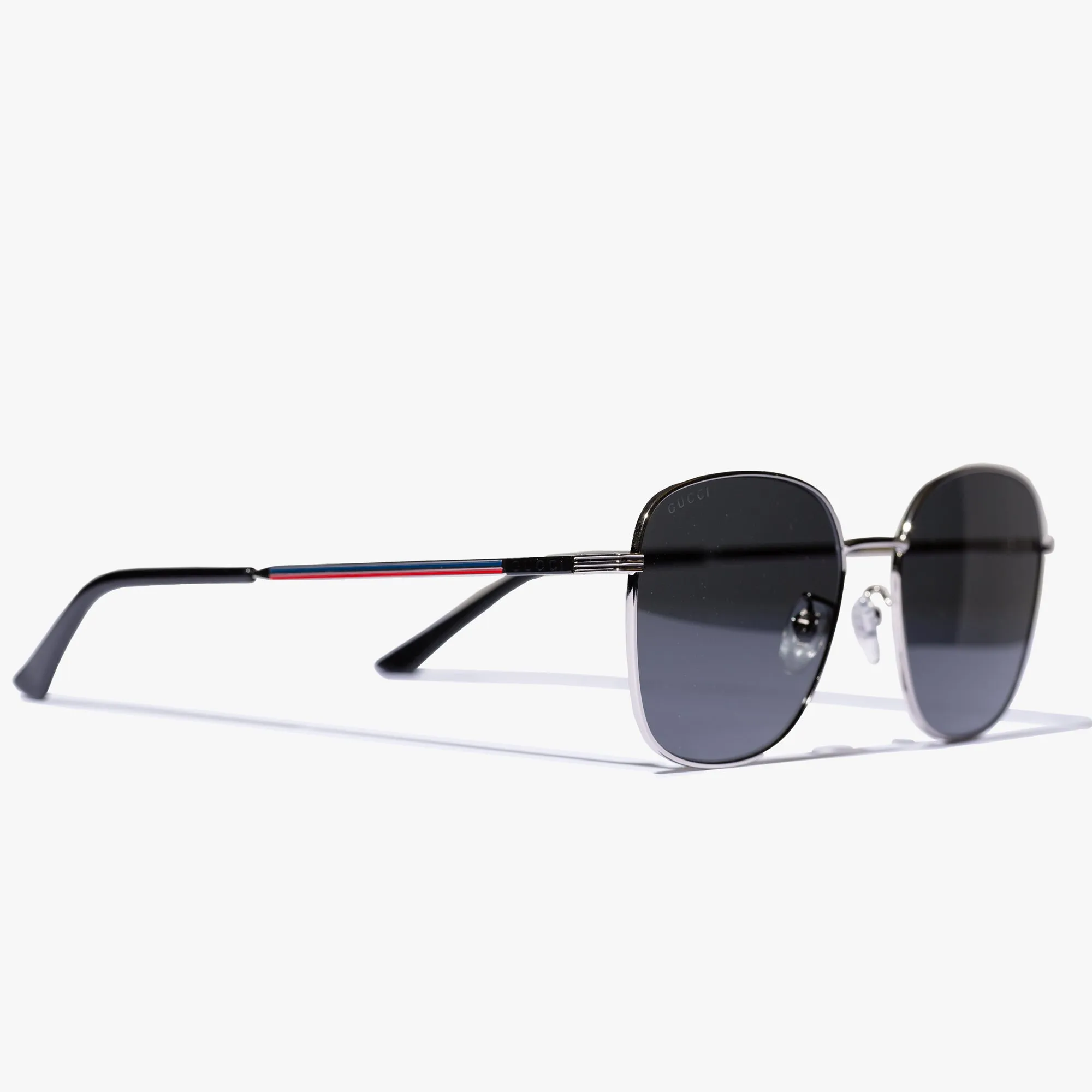 Mens Silver Metal Frame Sunglasses