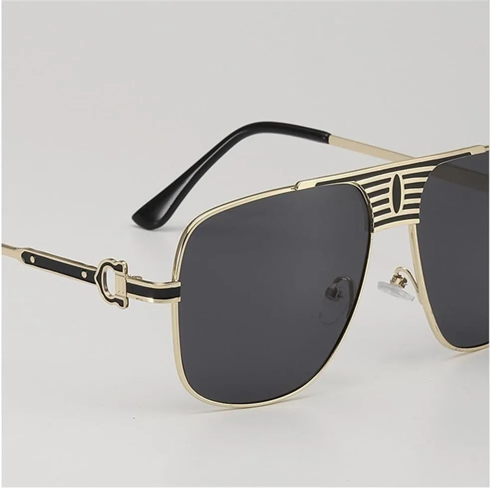 Metal Frame Sunglasses Men Women Big Frame Sun Glasses Cycling Driving Eyewear UV400 Protection