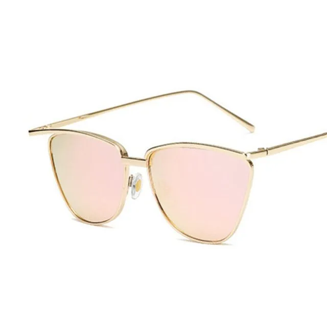 Metal Vintage Luxury Mirror Retro Style Cat Eye Sunglasses