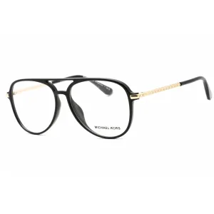 Michael Kors Women's Eyeglasses - Black Plastic Full Rim Aviator Frame | 0MK4096U 3005