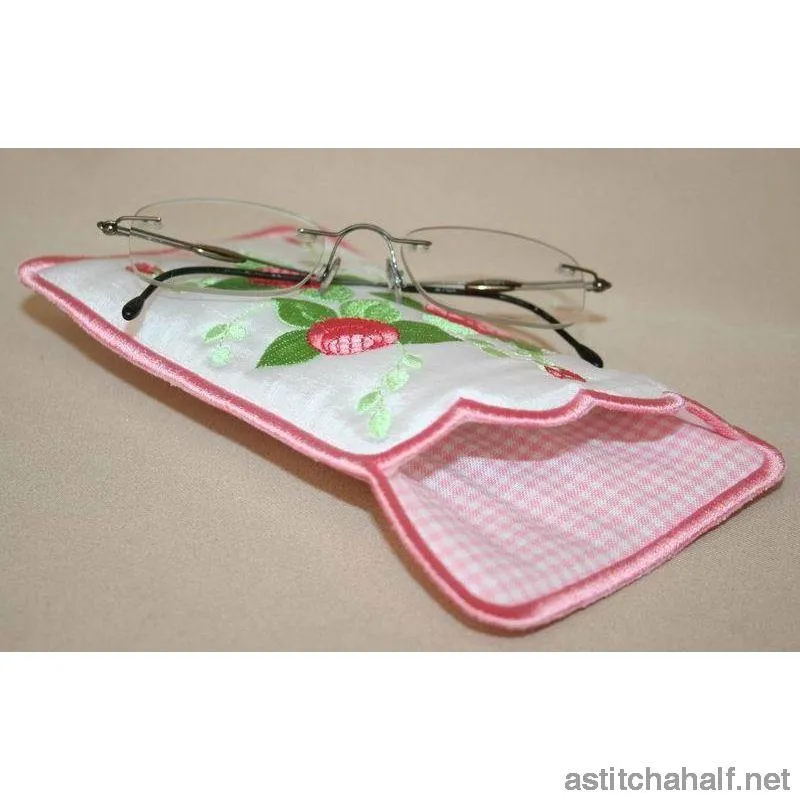 Mini Roses Eyeglass Case