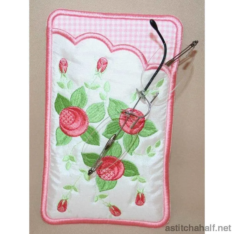 Mini Roses Eyeglass Case