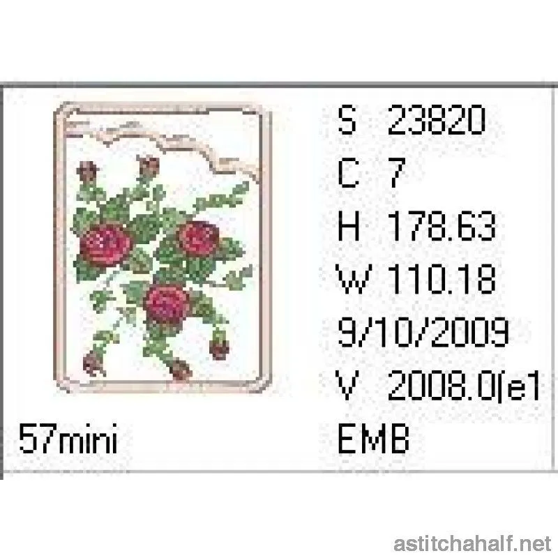 Mini Roses Eyeglass Case