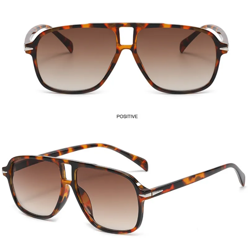Mirrored  Aviator Sunglasses Cross-Border Gradient Unisex