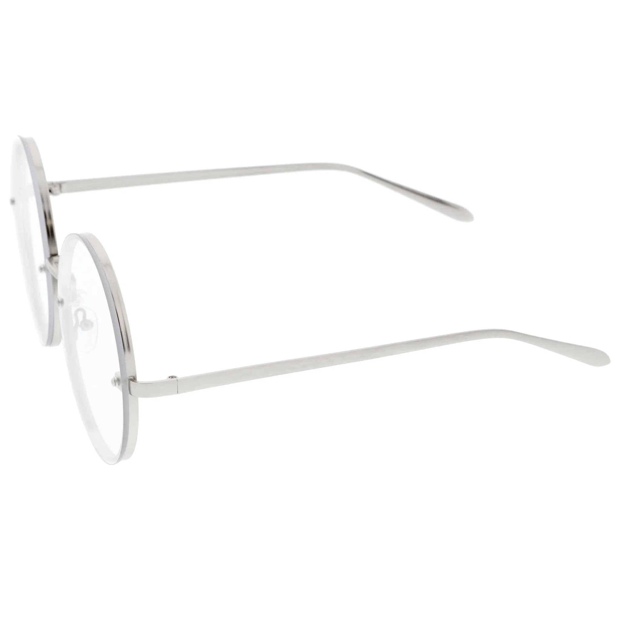 Modern Oversize Infinity Round Clear Lens Glasses A896