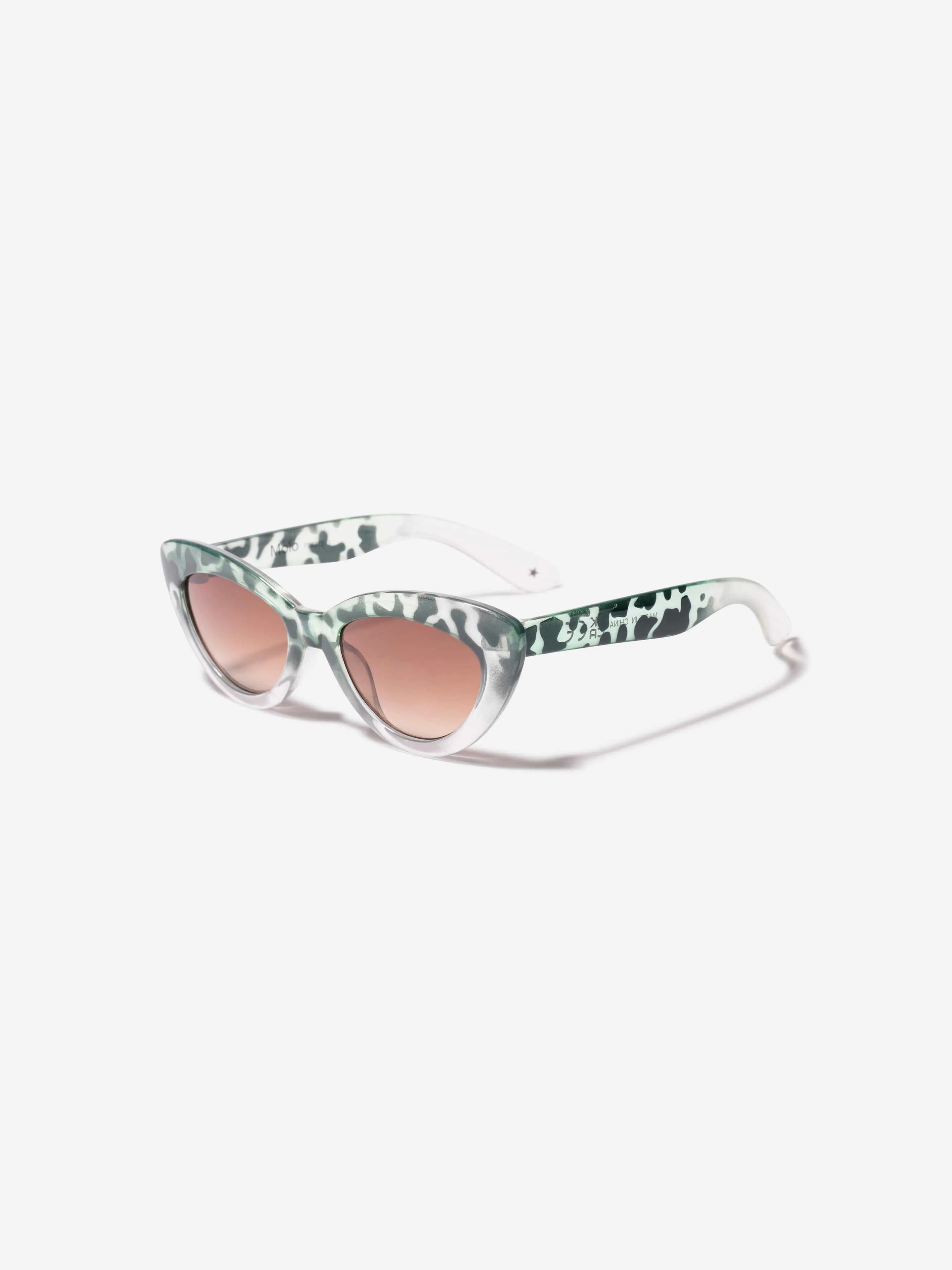 Molo Girls Cat Eye Simba Sunglasses In Green