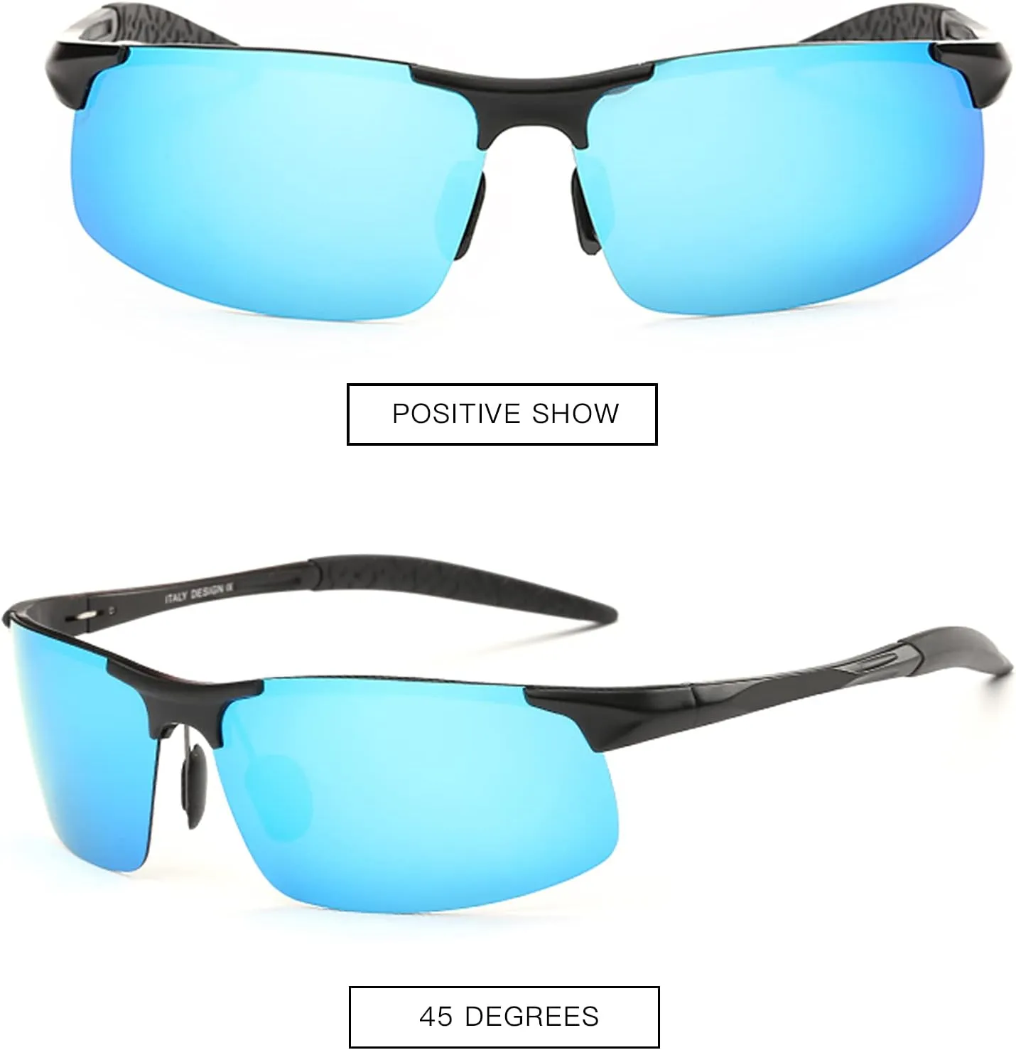 MOORAY Mens Polarized Sports Sunglasses UV Protection Sunglasses for Men Cycling Driving Fishing