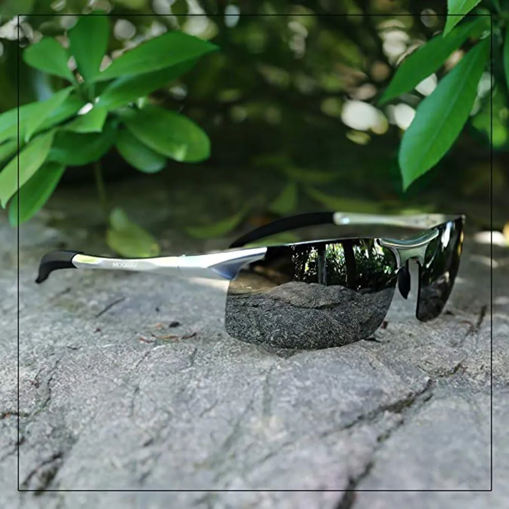 MOORAY Mens Polarized Sports Sunglasses UV Protection Sunglasses for Men Cycling Driving Fishing