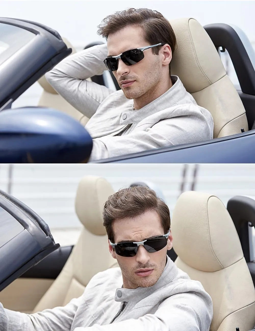 MOORAY Mens Polarized Sports Sunglasses UV Protection Sunglasses for Men Cycling Driving Fishing