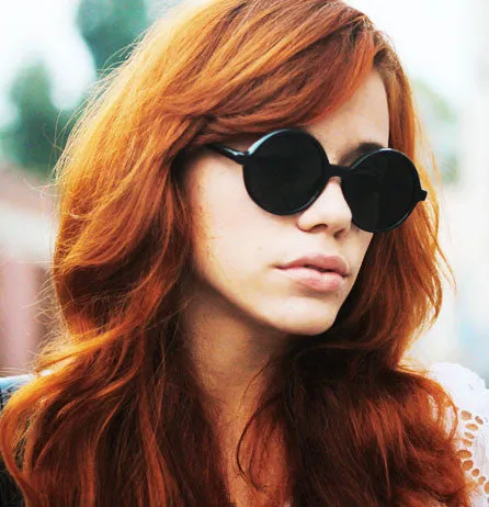 MORRISON Black Round Sunglasses