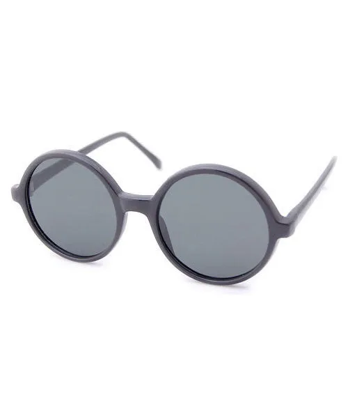 MORRISON Black Round Sunglasses