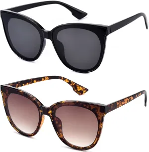 mosanana Fashion Cat Eye Sunglasses for Women Oversized Style MS51802