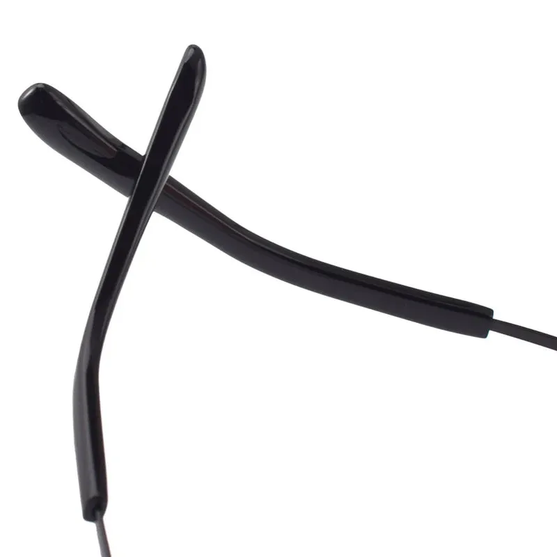 Muzz Unisex Full Rim Double Bridge Round Titanium Eyeglasses 0080