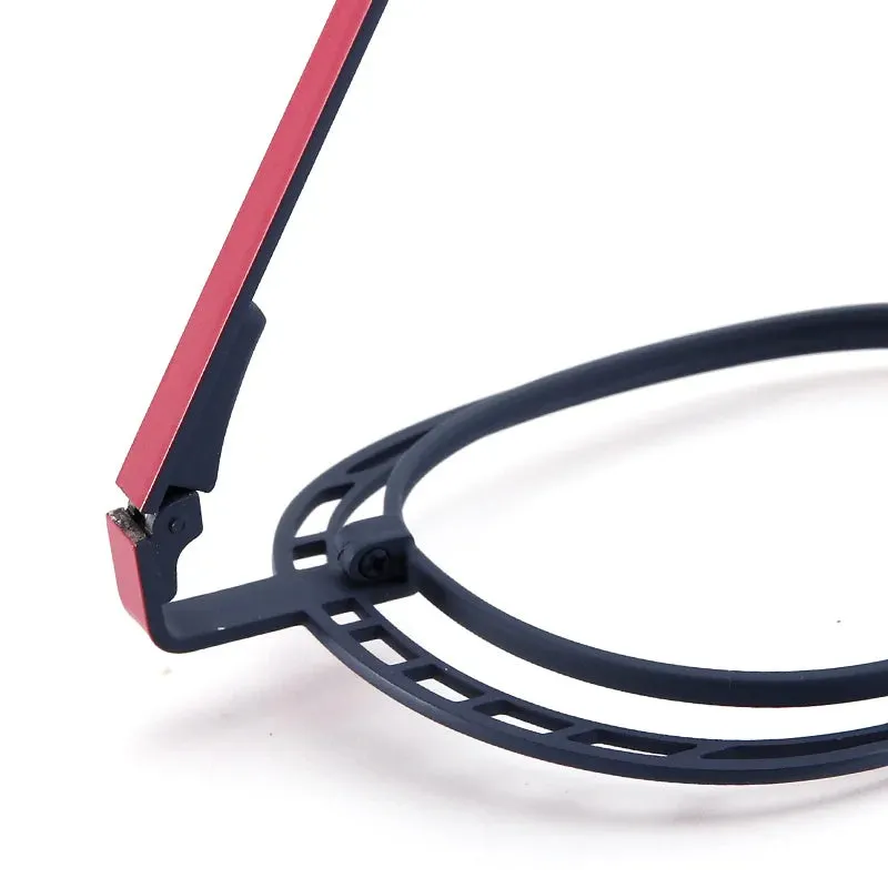 Muzz Women's Full Rim Round Oval Alloy Eyeglasses 5529