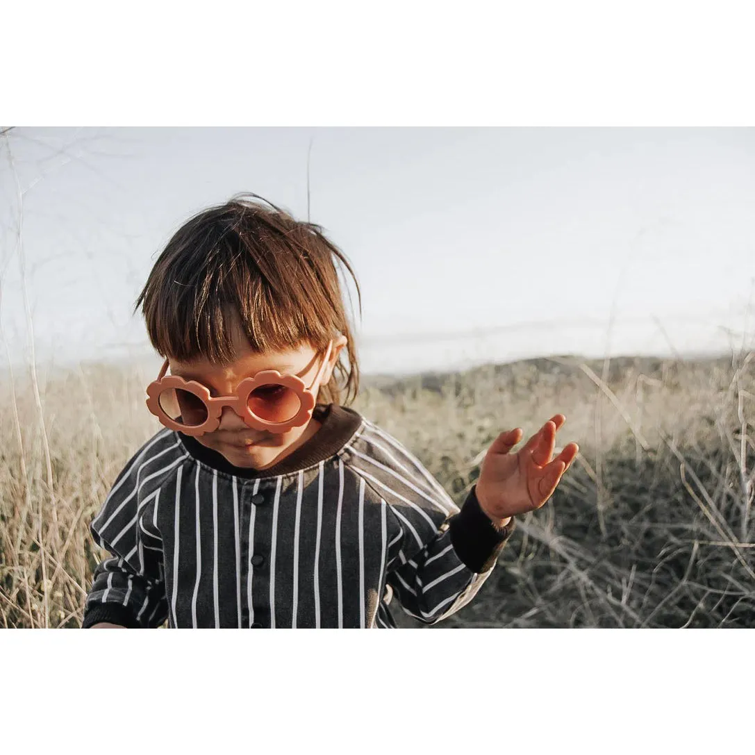 My Little Sunnies Round Flower Sunglasses Peach