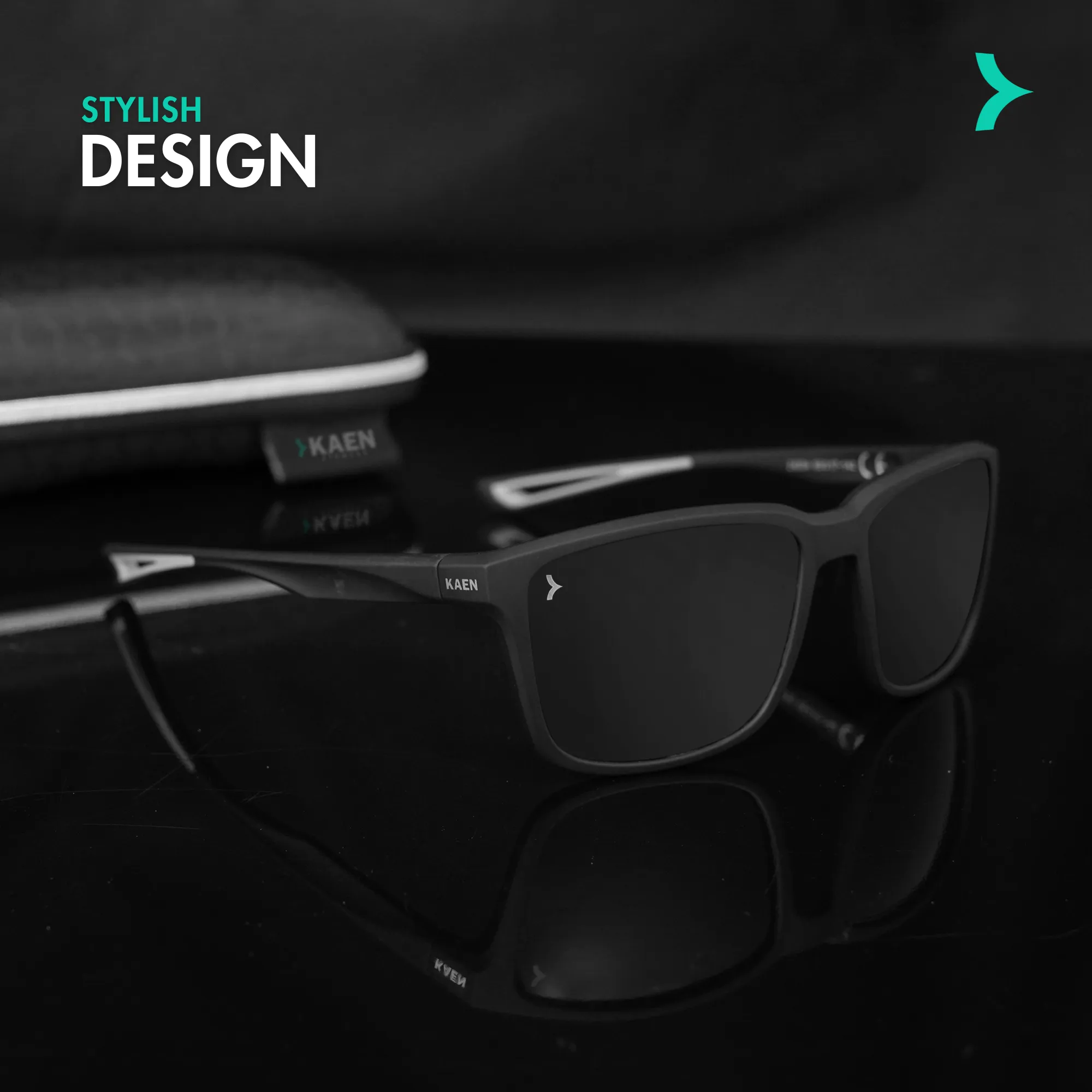Myles Black Power Sunglasses