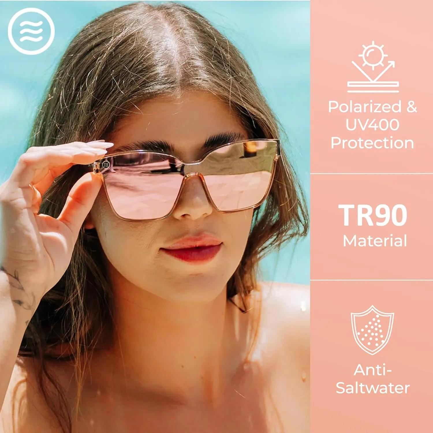 NEVEN The Cape Polarized Sunglasses - Chic Retro-Futuristic Women's Cat Eye Sunglasses