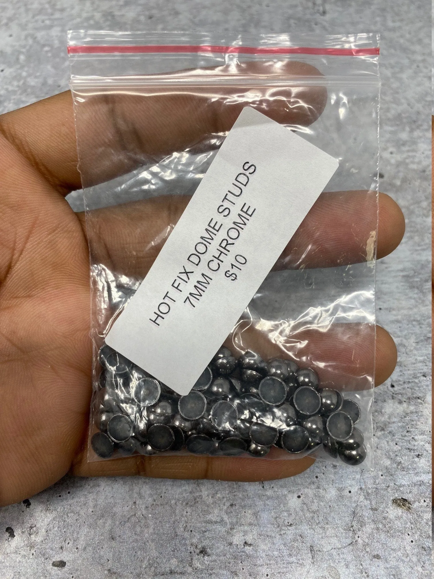 NEW, Hotfix Dome Studs, 100 Pcs, 7mm (Medium) CHROME, Great for Denim, Sweaters, Camo Jackets, Belts, Bags, Shoes, Crafts,  MORE!