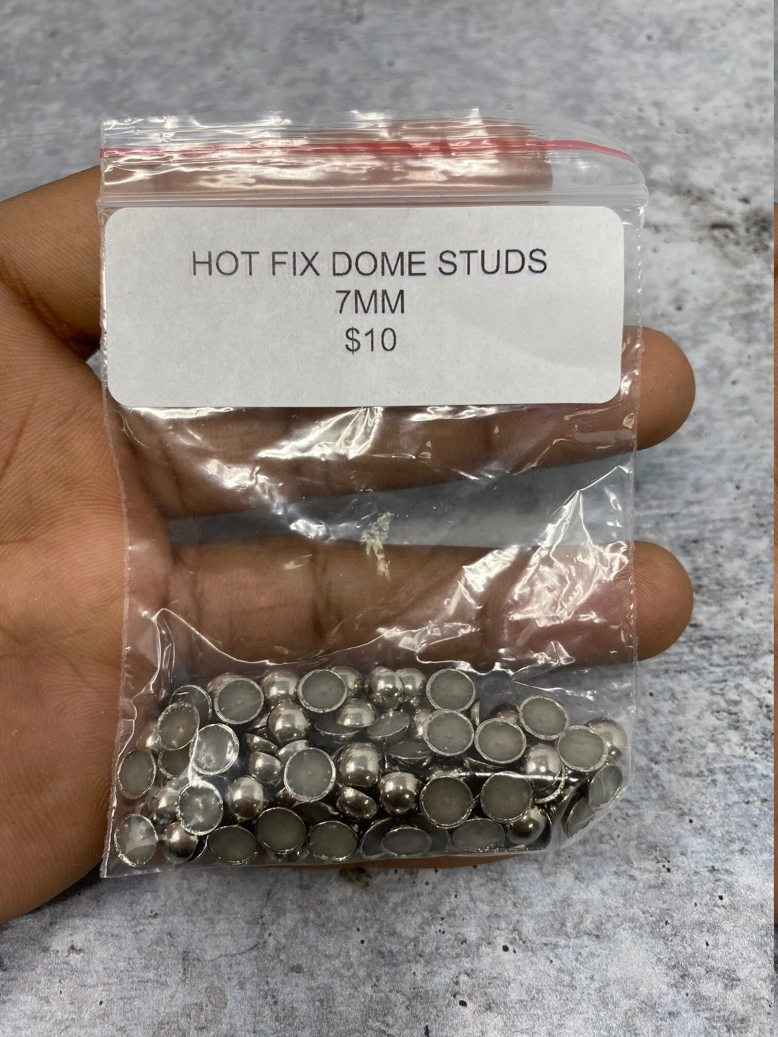 NEW, Hotfix Dome Studs, 100 Pcs, 7mm (Medium) SILVER, Great for Denim, Sweaters, Camo Jackets, Belts, Bags, Shoes, Crafts,  MORE!